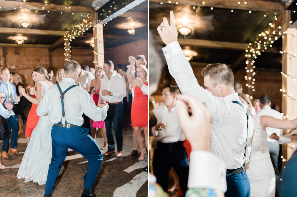 groom dancing with his bride virginia wedding