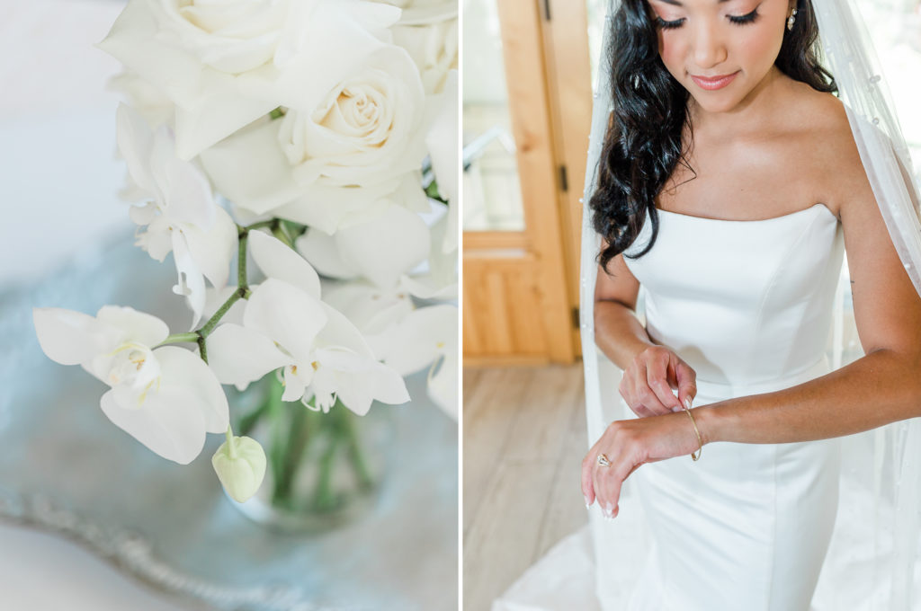 Bridal details in the Magnolia Room in St. Augustine. 